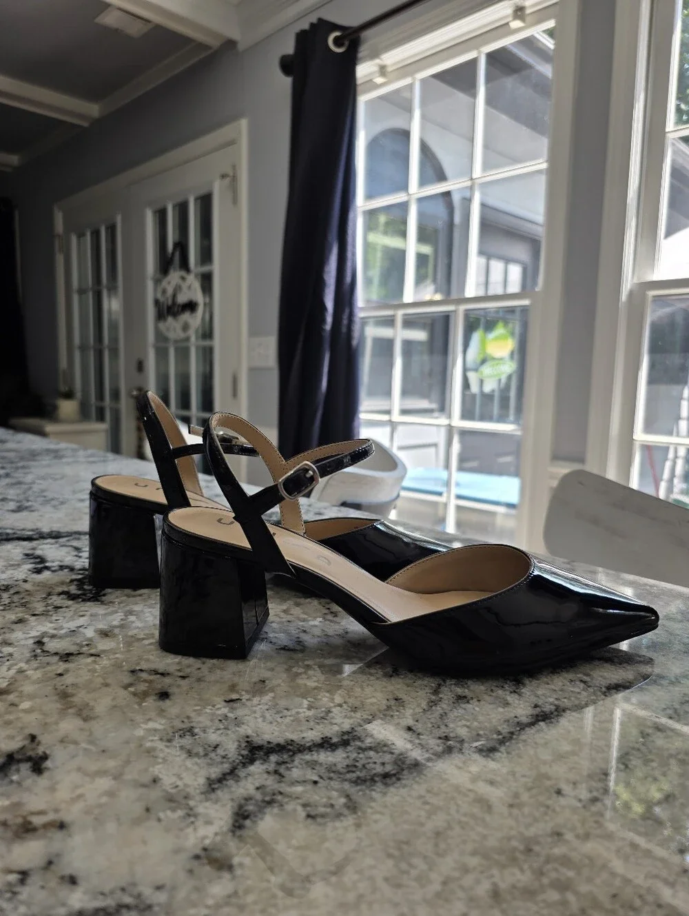Unisa Slingback Chunky Heels. Preloved.